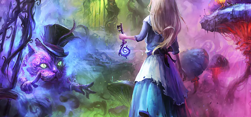Artwork for the virtual reality escape game Alice