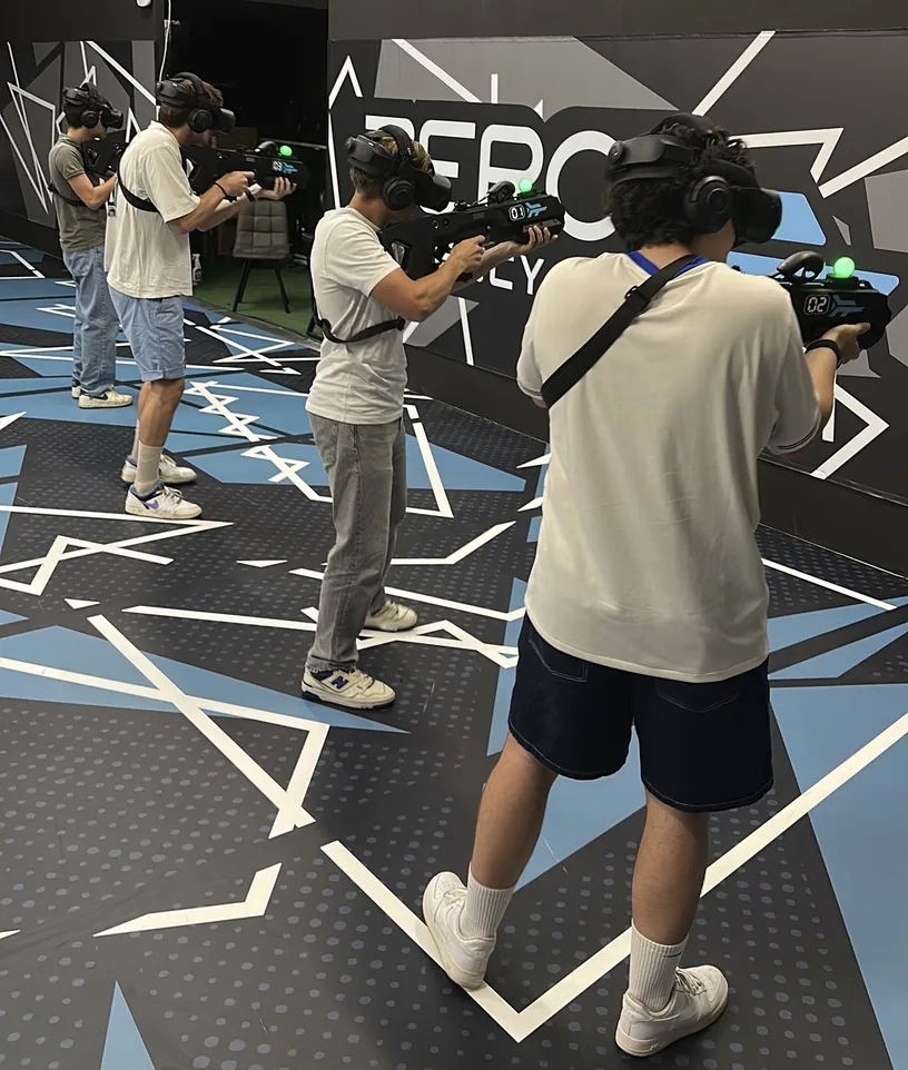 Joueurs VR en action
